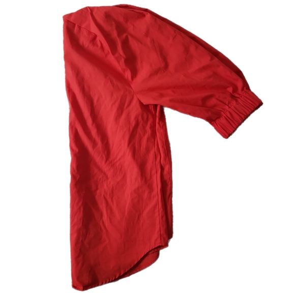 H&M Red 3/4 Sleeve Relaxed Blouse - Picture 3 of 6